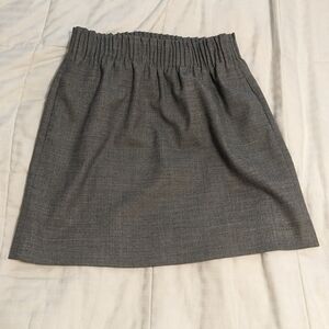J. crew elastic waistband gray skirt with pockets size 2